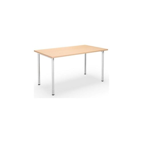 4061753262035 - Mehrzwecktisch DUO-C gerade Platte HxT 700 - 800 x 800 mm Breite 1400 mm Birke weiß kaiserkraft 4061753262035 - Mehrzwecktisch DUO-C gerade Platte HxT 700 - 800 x 800 mm Breite 1400 mm Birke weiß kaiserkraft