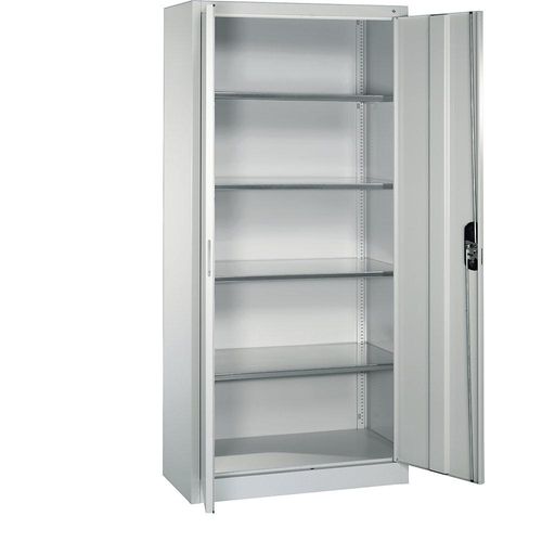 4069361416024 - Werkstatt-Flügeltürschrank HxBxT 1950 x 930 x 400 mm lichtgrau   lichtgrau C+P