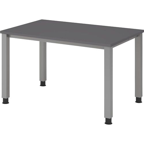4032062322260 - QS12 höhenverstellbarer Schreibtisch grafit rechteckig 4-Fuß-Gestell silber 1200 x 800 cm