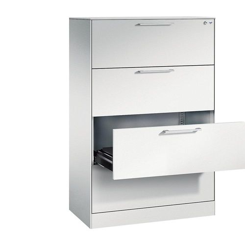 4064615696634 - Karteischrank ASISTO Höhe 1292 mm mit 4 Schüben DIN A4 quer lichtgrau lichtgrau C+P 4064615696634 - Karteischrank ASISTO Höhe 1292 mm mit 4 Schüben DIN A4 quer lichtgrau lichtgrau C+P