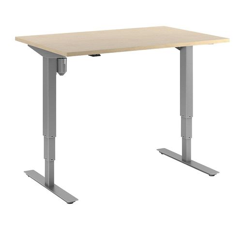 4061753258311 - Schreibtisch Atlanta elektrisch höhenverstellbar gerade BxT 1200 x 800 mm Birke silber kaiserkraft 4061753258311 - Schreibtisch Atlanta elektrisch höhenverstellbar gerade BxT 1200 x 800 mm Birke silber kaiserkraft
