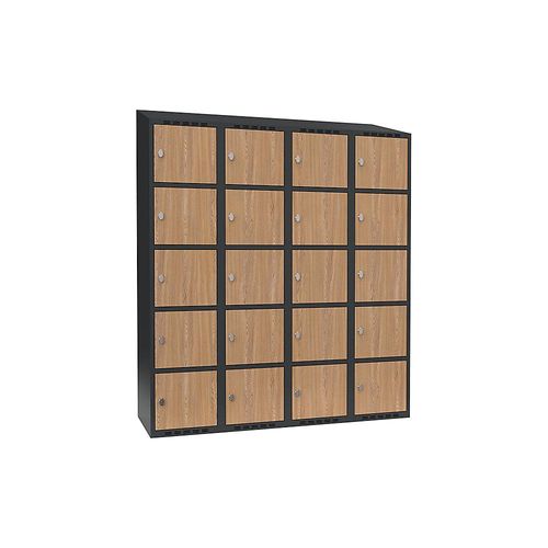 7042424834369 - 5er-Schließfachschrank Fydor 4 Abteile grau Eiche B 1200 mm 4 Abteile schräge Dachform Vorhängeschloss kaiserkraft 7042424834369 - 5er-Schließfachschrank Fydor 4 Abteile grau Eiche B 1200 mm 4 Abteile schräge Dachform Vorhängeschloss kaiserkraft