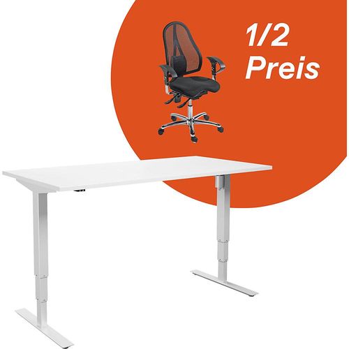 4061753271280 - Deal Schreibtisch Atlanta inkl Operator-Drehstuhl zum 1 2 Preis HxBxT 630 - 1280 x 1600 x 800 mm Arbeitsplatte aus Laminat kaiserkraft 4061753271280 - Deal Schreibtisch Atlanta inkl Operator-Drehstuhl zum 1 2 Preis HxBxT 630 - 1280 x 1600 x 800 mm Arbeitsplatte aus Laminat kaiserkraft