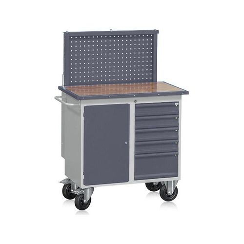 7333008004460 - Lochwand für mobile Werkbank ausziehbar HxBxT 630 x 875 x 100 mm kaiserkraft