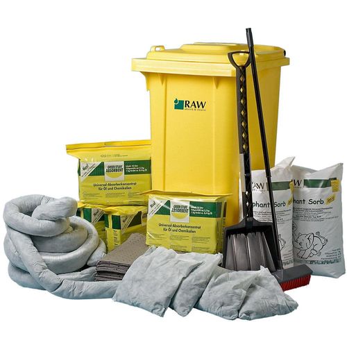 4052469005276 - Leckage-Notfall-Tonne Vlies-Schläuche Vlies-Kissen HxBxT 1070 x 580 x 730 mm kaiserkraft
