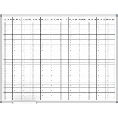 4002390079396 - Plantafel MAULstandard Jahresplaner Ansicht 12 Monate kunststoffbeschichtet Breite 1200 mm MAUL 4002390079396 - Plantafel MAULstandard Jahresplaner Ansicht 12 Monate kunststoffbeschichtet Breite 1200 mm MAUL