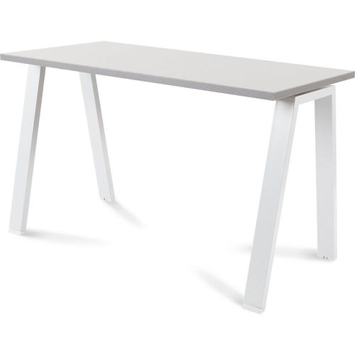 8427951003126 - Schreibtisch BLANCA Höhe 740 mm Gestell A-Form BxT 1200 x 600 mm grau   weiß kaiserkraft