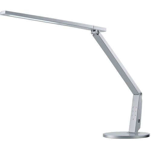 7612176077514 - LED-Tischleuchte Vario Plus 10 W 620 lm 2700-6400 K höhenverstell- dreh- neigbar USB-Ladefunktion stufenlos dimmbar silber 7612176077514 - LED-Tischleuchte Vario Plus 10 W 620 lm 2700-6400 K höhenverstell- dreh- neigbar USB-Ladefunktion stufenlos dimmbar silber