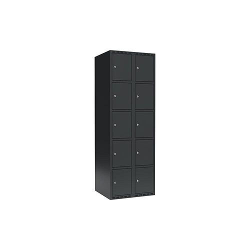 7042424852813 - 5er-Schließfachschrank Fydor 2 Abteile grau B 600 mm 2 Abteile flache Dachform Zylinderschloss kaiserkraft 7042424852813 - 5er-Schließfachschrank Fydor 2 Abteile grau B 600 mm 2 Abteile flache Dachform Zylinderschloss kaiserkraft