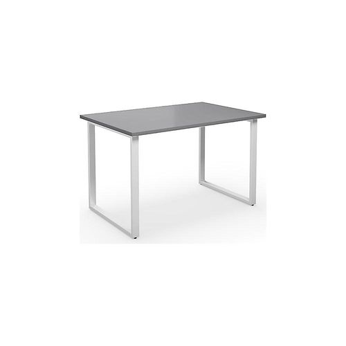 4061753262691 - Mehrzwecktisch DUO-O gerade Platte Tiefe 800 mm Breite 1200 mm lichtgrau   weiß kaiserkraft
