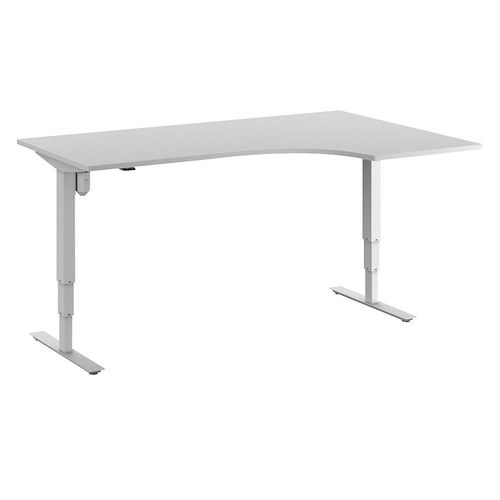4061753259370 - Schreibtisch Atlanta elektrisch höhenverstellbar Ecke BxT 1800 x 1200 mm lichtgrau weiß rechts kaiserkraft 4061753259370 - Schreibtisch Atlanta elektrisch höhenverstellbar Ecke BxT 1800 x 1200 mm lichtgrau weiß rechts kaiserkraft