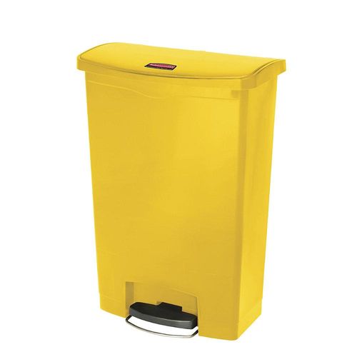 0086876224238 - Tretabfalleimer Slim Jim® Step-On PE 90l 570x3528x8255mm gelb 0086876224238 Rubbermaid