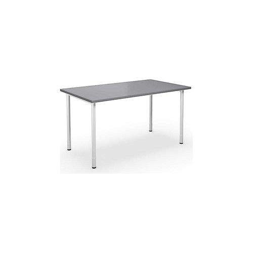 4061753262158 - Mehrzwecktisch DUO-C gerade Platte HxT 700 - 800 x 800 mm Breite 1400 mm lichtgrau weiß kaiserkraft 4061753262158 - Mehrzwecktisch DUO-C gerade Platte HxT 700 - 800 x 800 mm Breite 1400 mm lichtgrau weiß kaiserkraft