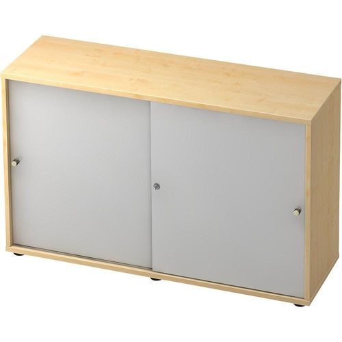 4032062181447 - ANNY-AC - Schiebetürenschrank mit Akustik-Rückwand 1 Fachboden Mitteltrennwand Ahorn-Dekor kaiserkraft