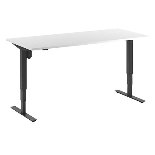 4061753266170 - Schreibtisch Atlanta elektrisch höhenverstellbar gerade BxT 1800 x 800 mm weiß schwarz kaiserkraft 4061753266170 - Schreibtisch Atlanta elektrisch höhenverstellbar gerade BxT 1800 x 800 mm weiß schwarz kaiserkraft