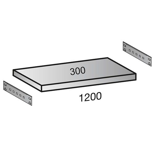 4260035212076 - Fachboden für Industriesteckregal Bodenbreite 1200 mm Tiefe 300 mm kaiserkraft 4260035212076 - Fachboden für Industriesteckregal Bodenbreite 1200 mm Tiefe 300 mm kaiserkraft