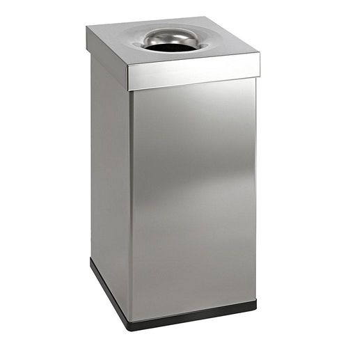 8713631003952 - Papierkorb viereckig Volumen 55 l BxHxT 300 x 600 x 300 mm Edelstahl kaiserkraft
