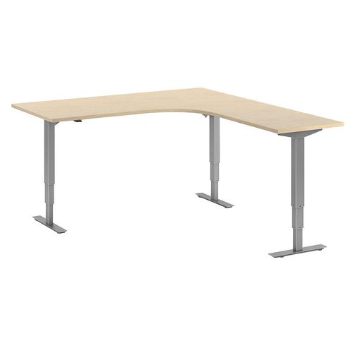 4061753259578 - Schreibtisch Atlanta elektrisch höhenverstellbar L-Form BxT 1800 x 2000 mm Birke silber rechts kaiserkraft 4061753259578 - Schreibtisch Atlanta elektrisch höhenverstellbar L-Form BxT 1800 x 2000 mm Birke silber rechts kaiserkraft
