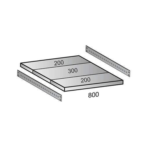 4260035211475 - Fachboden für Industriesteckregal Bodenbreite 800 mm Tiefe 700 mm kaiserkraft
