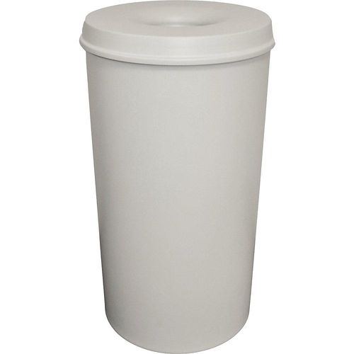 8713631001934 - Sicherheits-Papierkorb Stahl selbstlöschend Volumen 50 l HxØ 625 x 335 mm Korpus grau   Löschkopf grau kaiserkraft