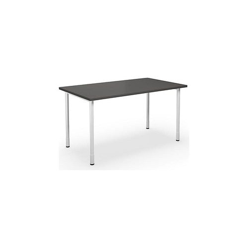 4061753262141 - Mehrzwecktisch DUO-C gerade Platte HxT 700 - 800 x 800 mm Breite 1400 mm dunkelgrau weiß kaiserkraft 4061753262141 - Mehrzwecktisch DUO-C gerade Platte HxT 700 - 800 x 800 mm Breite 1400 mm dunkelgrau weiß kaiserkraft