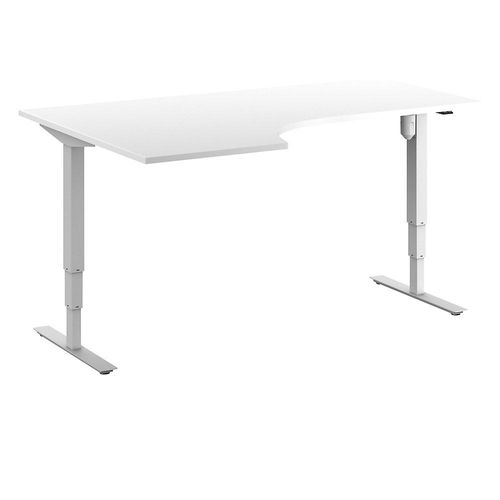 4061753266460 - Schreibtisch Atlanta elektrisch höhenverstellbar Ecke BxT 1800 x 1200 mm weiß weiß links kaiserkraft 4061753266460 - Schreibtisch Atlanta elektrisch höhenverstellbar Ecke BxT 1800 x 1200 mm weiß weiß links kaiserkraft