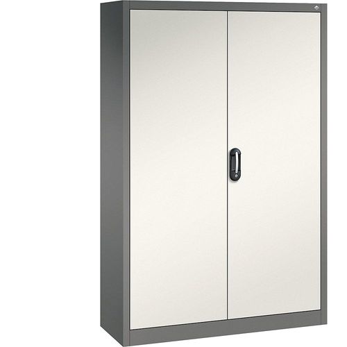 4069361483842 - ACURADO Universalschrank BxT 1200 x 400 mm vulkangrau   perlweiß C+P