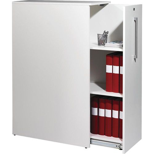5905745101416 - Hoch-Auszugschrank Seattle HxBxT 1250 x 400 x 800 mm links lichtgrau kaiserkraft