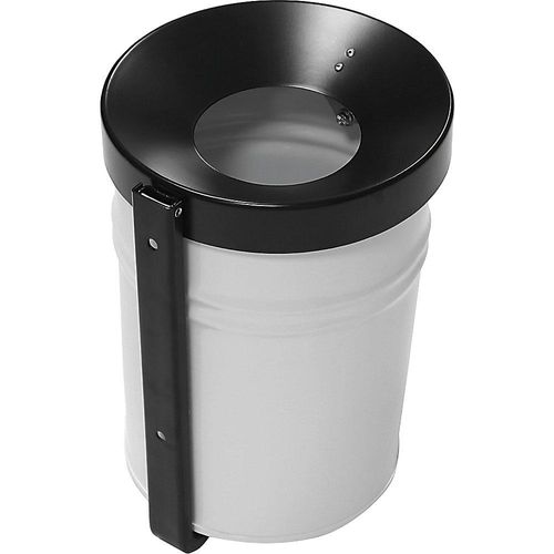 4260058015203 - Wandabfallbehälter abschließbar Volumen 24 l HxØ 370 x 295 mm grau kaiserkraft