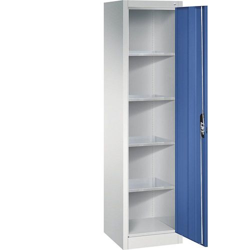 4064615115470 - Werkstatt-Flügeltürschrank HxBxT 1950 x 502 x 500 mm lichtgrau enzianblau C+P 4064615115470 - Werkstatt-Flügeltürschrank HxBxT 1950 x 502 x 500 mm lichtgrau enzianblau C+P