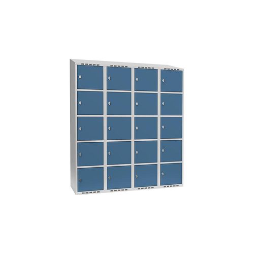 7042424834093 - 5er-Schließfachschrank Fydor 4 Abteile lichtgrau brillantblau B 1200 mm 4 Abteile schräge Dachform Vorhängeschloss kaiserkraft 7042424834093 - 5er-Schließfachschrank Fydor 4 Abteile lichtgrau brillantblau B 1200 mm 4 Abteile schräge Dachform Vorhängeschloss kaiserkraft