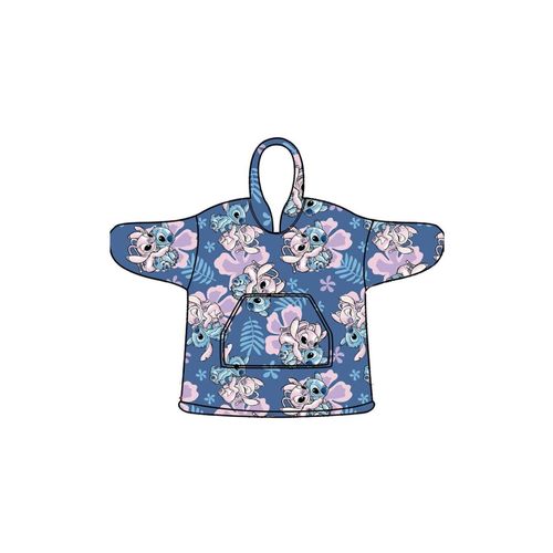 5407010076172 - Lilo & Stitch Kapuzendecke Engel Kuschelige Hoodie Decke mit Kapuze 5407010076172 - Lilo & Stitch Kapuzendecke Engel Kuschelige Hoodie Decke mit Kapuze