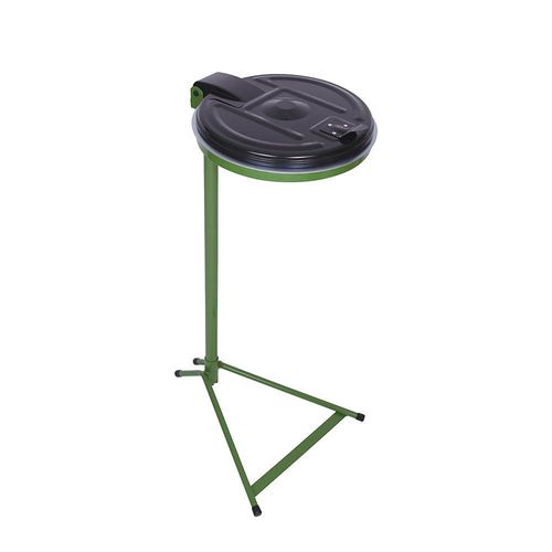 8594168470055 - Müllsackständer Standgestell für Volumen 120 l grün Kunststoffdeckel kaiserkraft
