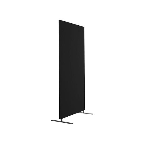 7332835512780 - Akustik-Trennwand Standard gerade Ecken Höhe 1500 mm inkl Füße Breite 800 mm schwarz kaiserkraft