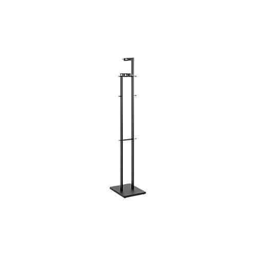4001070545541 - Garderobenständer HAKU 14 Knöpfe mit jeweils 5 kg Tragkraft Fußplatte B 420 x T 300 x H 1750 mm Stahlrohr pulverbeschichtet Metall chrom-schwarz 4001070545541 - Garderobenständer HAKU 14 Knöpfe mit jeweils 5 kg Tragkraft Fußplatte B 420 x T 300 x H 1750 mm Stahlrohr pulverbeschichtet Metall chrom-schwarz