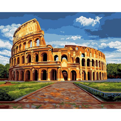 4778004521680 - Malen nach Zahlen auf Leinwand Colosseum 50 x 40 cm