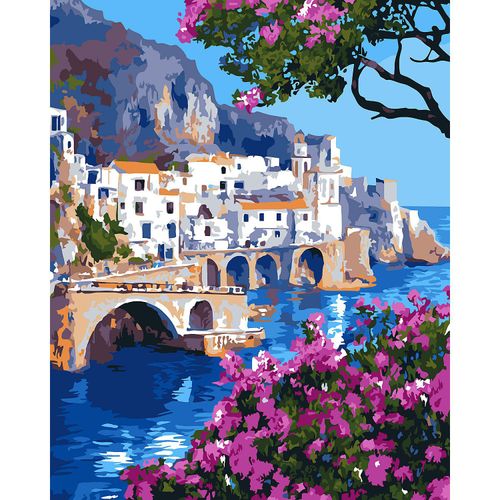 4778004521697 - Malen nach Zahlen auf Leinwand Sizilien 40 x 50 cm