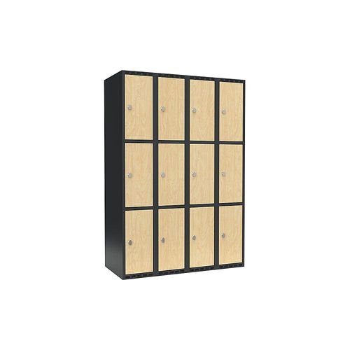 7042424830538 - 3er-Schließfachschrank Fydor 4 Abteile grau Birke B 1200 mm 4 Abteile flache Dachform Vorhängeschloss kaiserkraft 7042424830538 - 3er-Schließfachschrank Fydor 4 Abteile grau Birke B 1200 mm 4 Abteile flache Dachform Vorhängeschloss kaiserkraft