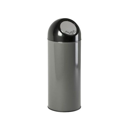 8713631023363 - Push-Mülleimer Stahl Volumen 55 l verzinkter Innenbehälter grau kaiserkraft 8713631023363 - Push-Mülleimer Stahl Volumen 55 l verzinkter Innenbehälter grau kaiserkraft