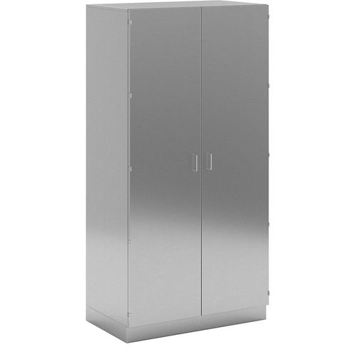 4021177029775 - Reinraum-Hochschrank aus Edelstahl 2 Flügeltür Breite 1000 mm kaiserkraft