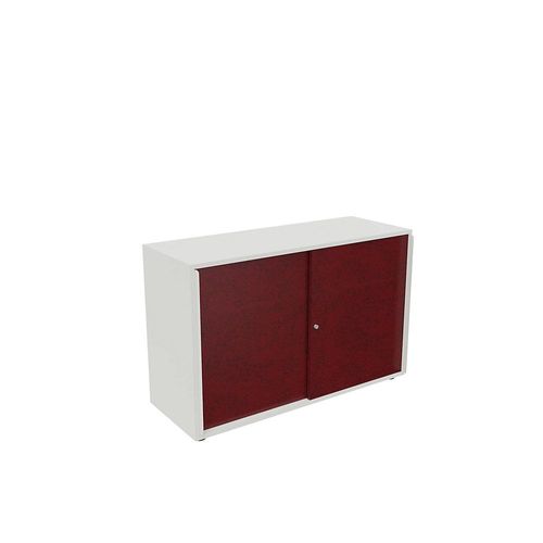 0089336799918 - Schiebetürenschrank NEOTEX mit Akustik-Front HxBxT 775 x 1200 x 440 mm Front purpurrot kaiserkraft