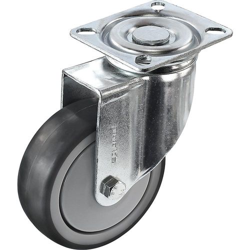 4250615204478 - Gummireifen thermoplastisch mit Montageplatte Rad-Ø x Breite 100 x 32 mm Lenkrolle Proroll