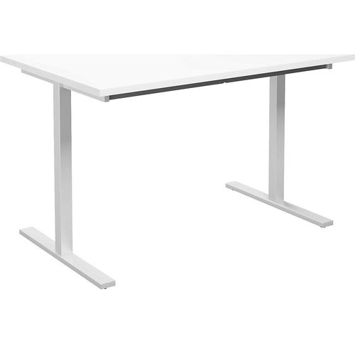 4061753263445 - Mehrzwecktisch DUO-T gerade Platte HxT 740 x 800 mm Breite 1200 mm weiß weiß kaiserkraft