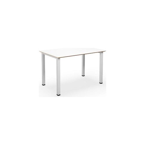4061753269263 - Mehrzwecktisch DUO-U Trend gerade Platte Tiefe 800 mm Breite 1200 mm weiß weiß kaiserkraft