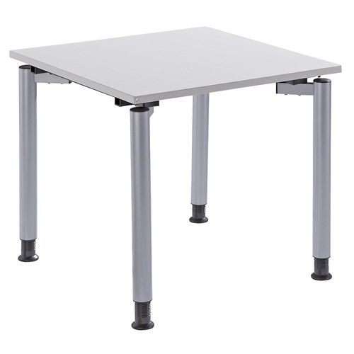 4260267320495 - THEA - Schreibtisch mit 4-Fußgestell Höhe 680 - 820 mm Breite 800 mm lichtgrau kaiserkraft
