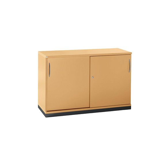 4260429761562 - LENA - Schiebetürenschrank 1 Fachboden 2 Ordnerhöhen 2 Schiebetüren HxBxT 781 x 1200 x 442 mm Buche-Dekor kaiserkraft 4260429761562 - LENA - Schiebetürenschrank 1 Fachboden 2 Ordnerhöhen 2 Schiebetüren HxBxT 781 x 1200 x 442 mm Buche-Dekor kaiserkraft