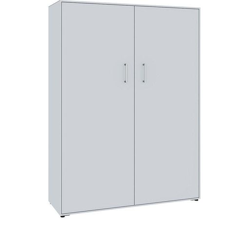 4250633391488 - mauser Flügeltürenschrank 2 Türen 8 Fächer Breite 1155 mm weißaluminium