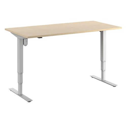 4061753258687 - Schreibtisch Atlanta elektrisch höhenverstellbar gerade BxT 1600 x 800 mm Birke weiß kaiserkraft 4061753258687 - Schreibtisch Atlanta elektrisch höhenverstellbar gerade BxT 1600 x 800 mm Birke weiß kaiserkraft