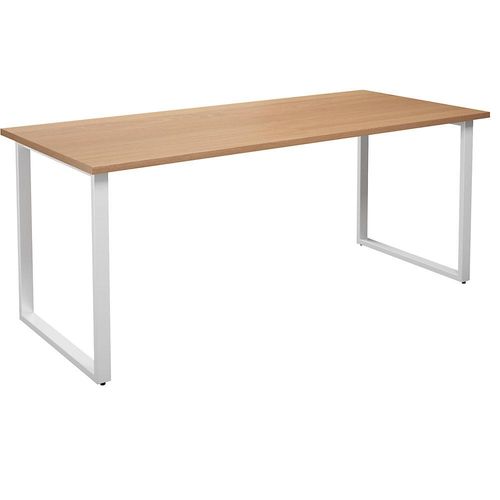 4061753263148 - Mehrzwecktisch DUO-O gerade Platte Tiefe 800 mm Breite 1800 mm Buche   weiß kaiserkraft
