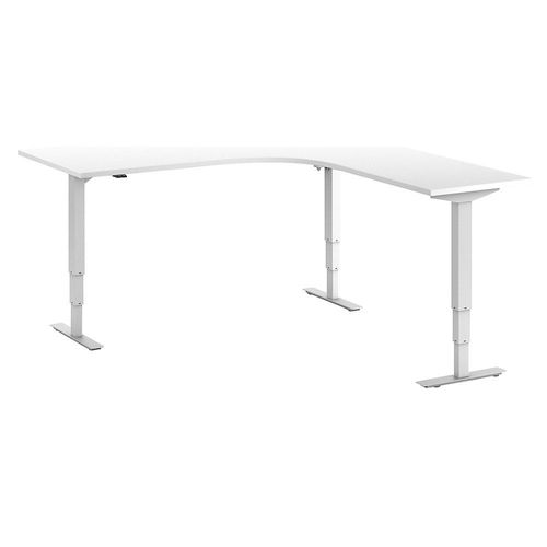 4061753259707 - Schreibtisch Atlanta elektrisch höhenverstellbar L-Form BxT 1800 x 2000 mm weiß weiß rechts kaiserkraft 4061753259707 - Schreibtisch Atlanta elektrisch höhenverstellbar L-Form BxT 1800 x 2000 mm weiß weiß rechts kaiserkraft